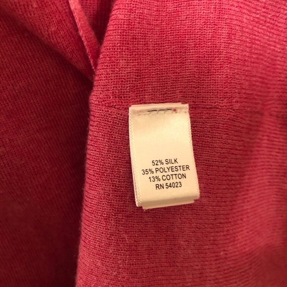 Banana Republic Silk Blend Long Pink Cardigan - Picture 6 of 7